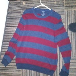 Mens American Eagle Sweater red/black.